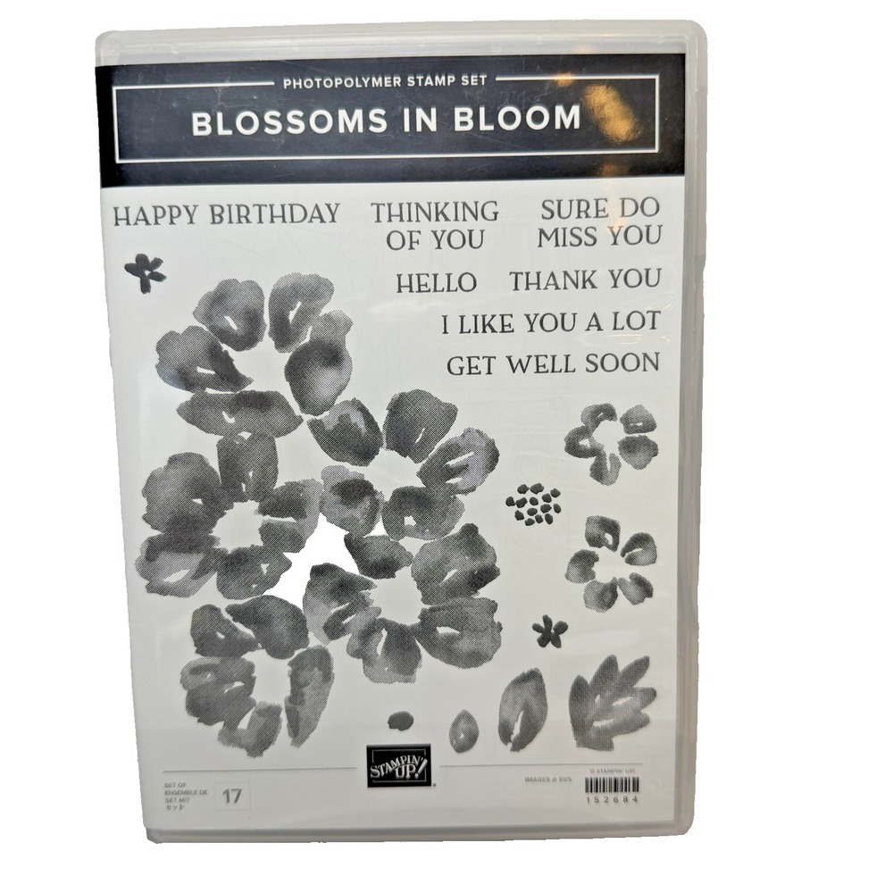 Stampin' Up! Blossoms in Bloom Photopolymer Stamp Set #158283 Greetings Flowers